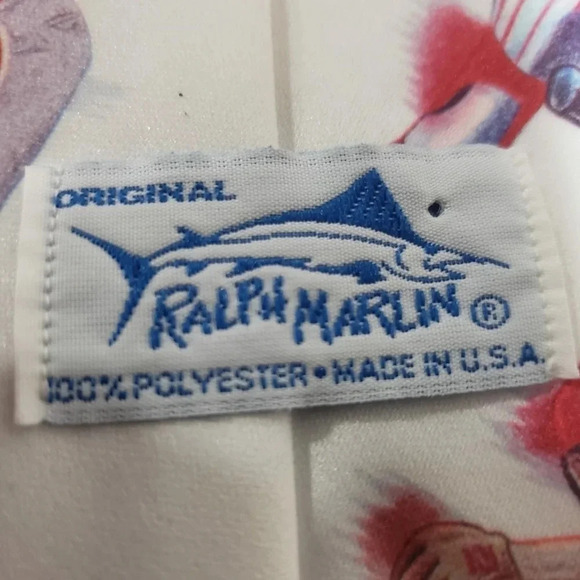 Vintage MLB Philadelphia Phillies Baseball Ralph Marlin Neck Tie, Red/White/Blue - Picture 6 of 7